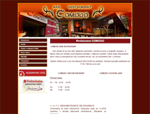 Tablet Screenshot of comodorestaurant.cz